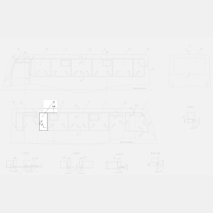 Стеклопакетокна правой боковины узкий ПАЗ модель 3204 пакетное остекление